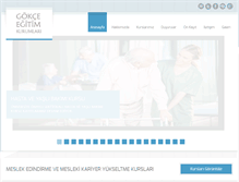 Tablet Screenshot of gokcemeslekiegitim.com